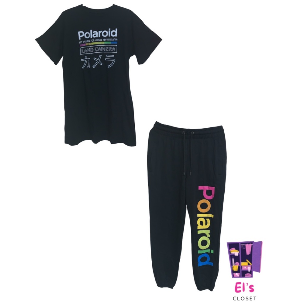 Small Sized Black Polaroid Outfit